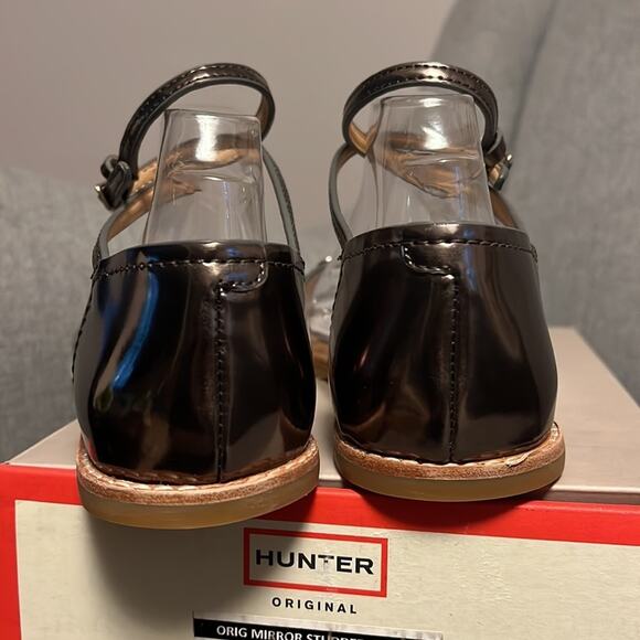 Hunter women’s original mirror studded metallic sandals size 5 - Picture 5 of 8